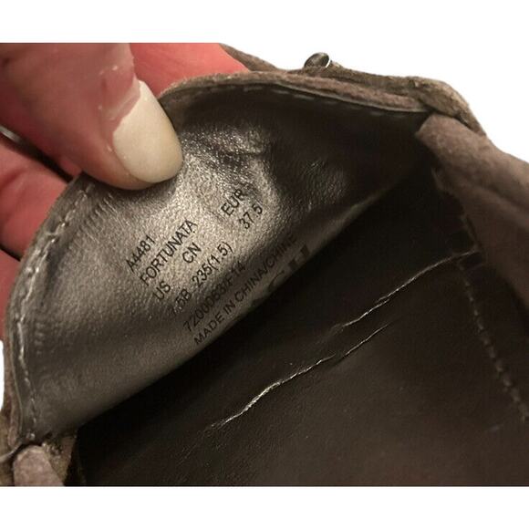 Coach "Fortunata Gray Suede Driving Mocs Loafers size 7.5B MSRP $179‎ - Picture 5 of 12